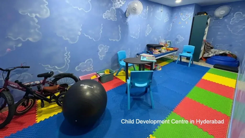 Child development centre in Hyderabad with therapy room designed for early intervention and child care